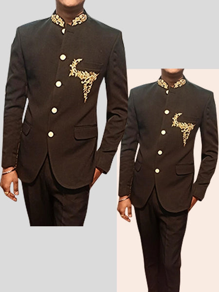 Brown Jodhpuri Suit