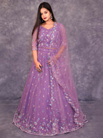 Regal Elegance: Purple Lehenga Choli