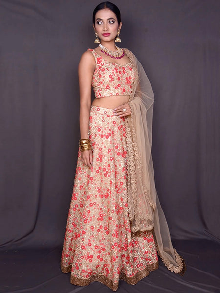 Floral Sequence Lehenga