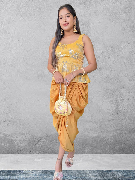 Tunic Top with Dhoti Pant