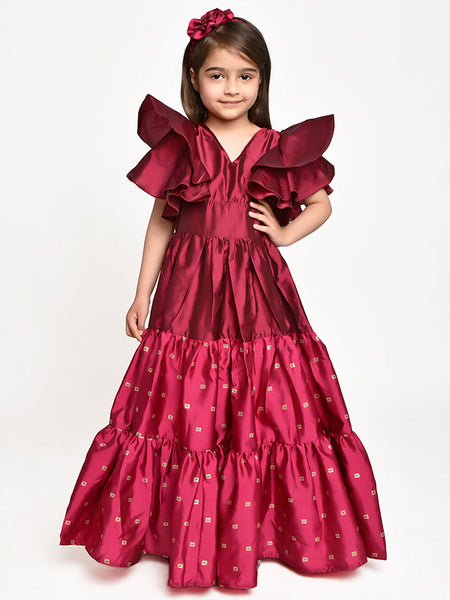 Flared Sleeve Gown