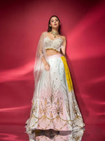 Multi Shaded Raw Silk Lehenga Choli