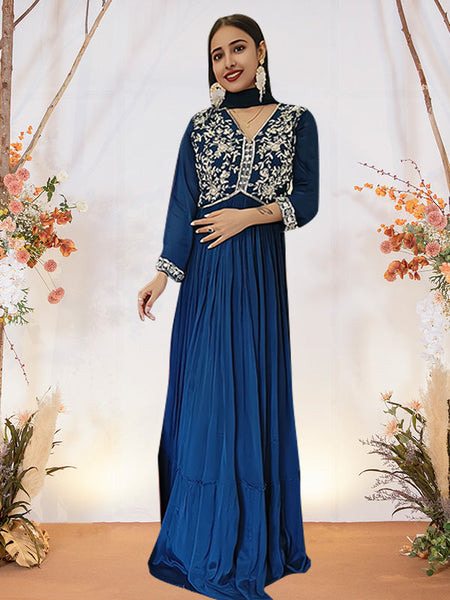 Flair Gown with Dupatta