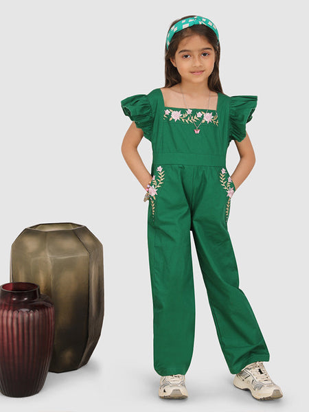Dark Green Jumpsuit